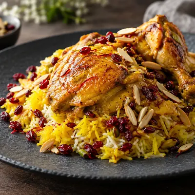 دجاج بالزعفران