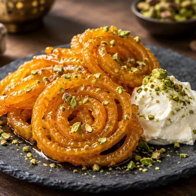 زلابية بالقشطة